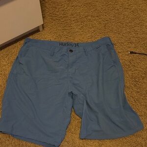 Hurley Light Blue Casual Shorts